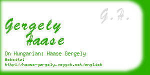 gergely haase business card